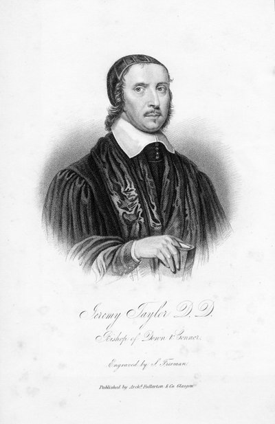 Jeremy Taylor D.D., Bishop of Down and Connor, engraved by S. Freeman by English School